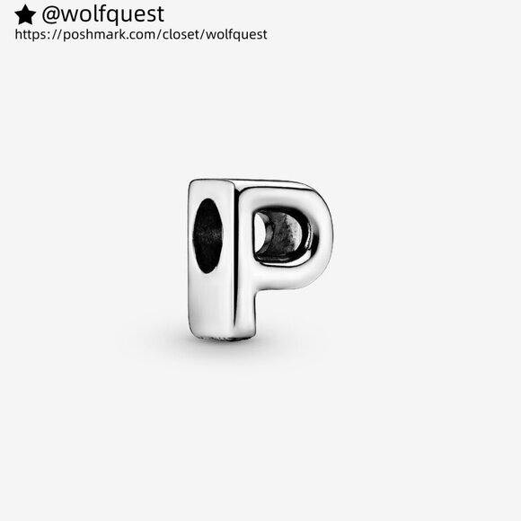 Pandora Letter P Alphabet Charm - Picture 1 of 6